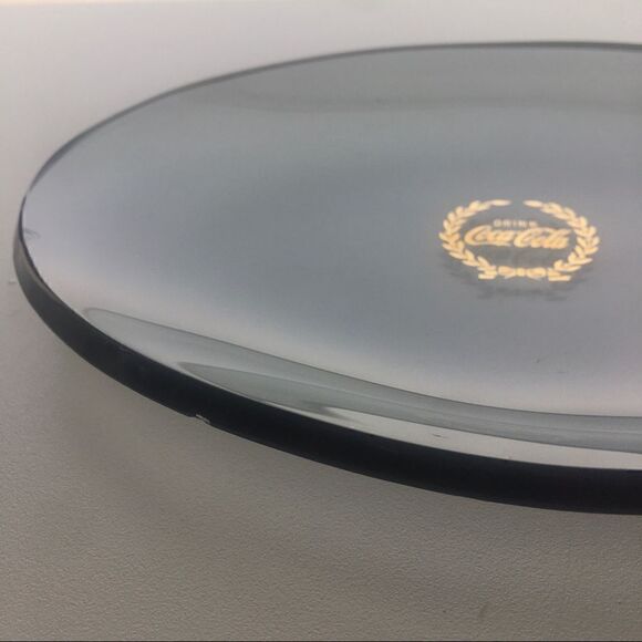 Coca Cola Advertisement Tempered Glass Plate Dish - Picture 9 of 9
